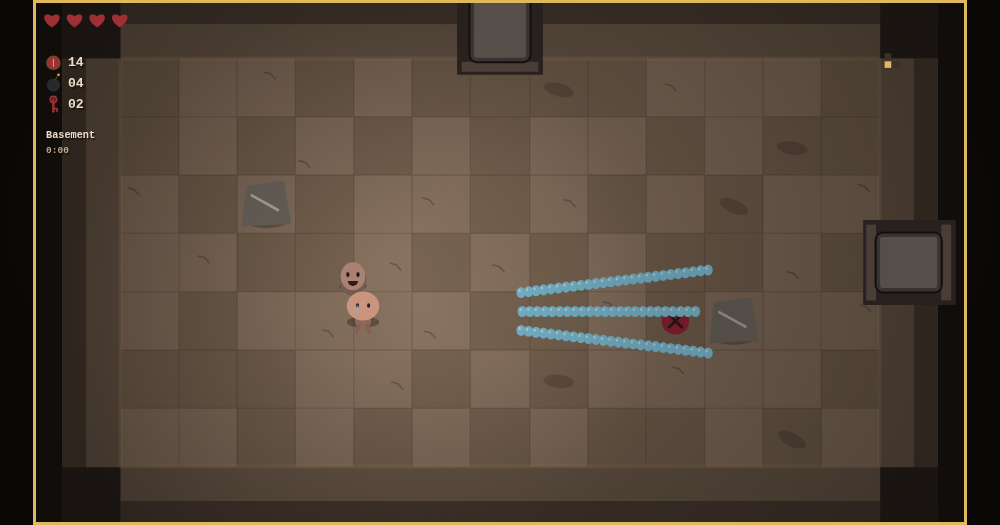 ISUCK in play: Isaac fighting enemies in a procedurally generated Basement room